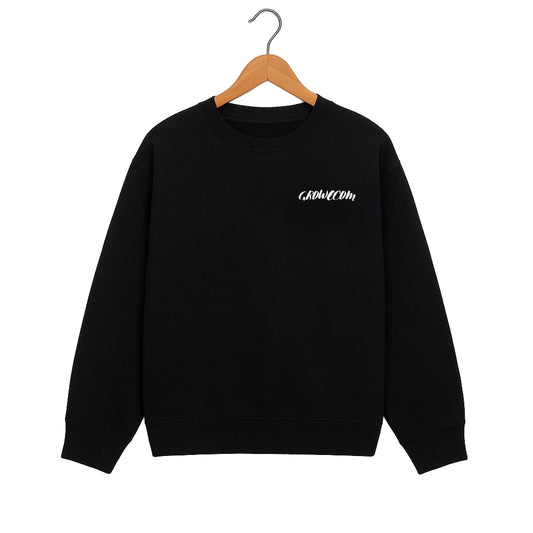 Black Basic unisex Sweatshirt front