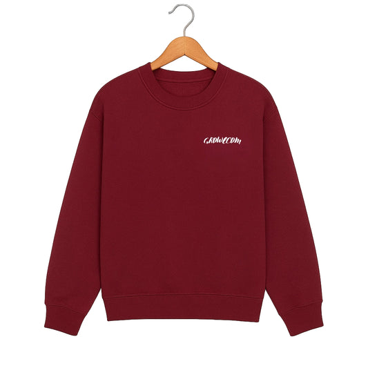 Maroon Unisex Sweatshirt front