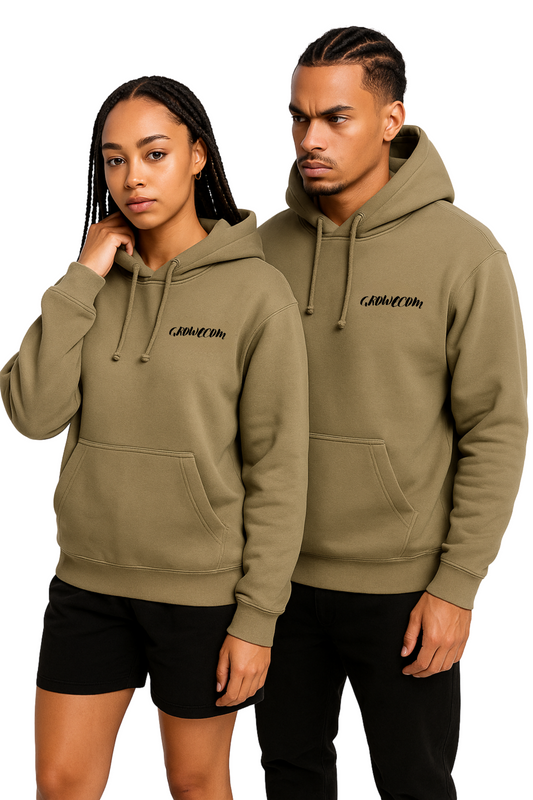 Military Green Unisex Fleece Cotton Hoodie