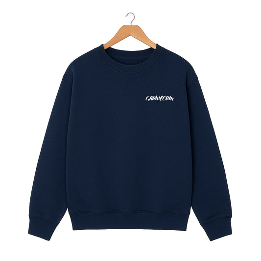 Navy Blue Unisex Sweatshirt Front