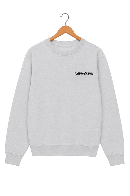 Unisex Grey Sweatshirt front