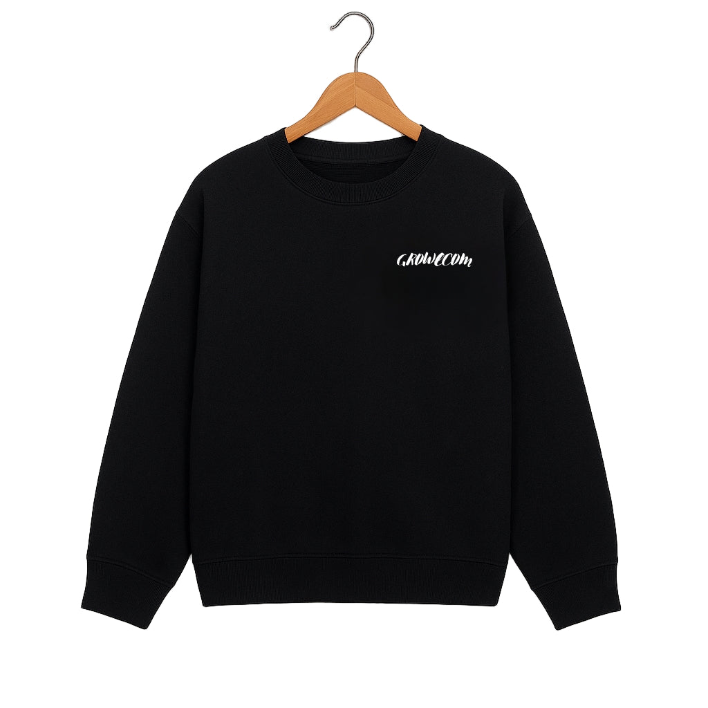 Black Basic unisex Sweatshirt front