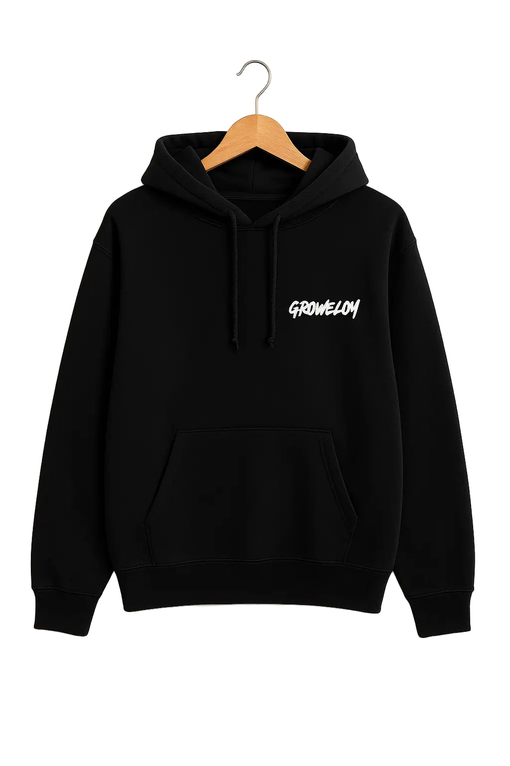 Black_Unisex_Flecce_Pullover_Hoodie