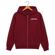 Growecom maroon flecce hoodie