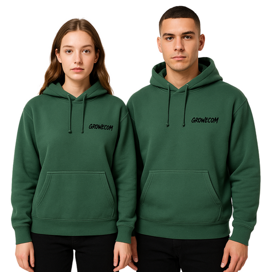 Heavyweight Green Unisex Fleece Hoodie