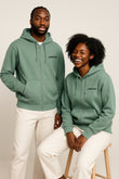 Sea Green Unisex Zip-up Hoodie